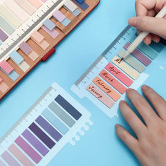 Self-Adhesive Sticky Tabs Sticky Index Tabs, Notebooks Flags Strip Sticky Notes - 200 Pcs