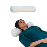 Memory Foam Bolster Pillow, Side Pillow For Sleeping - Small Size - 22 L X 5 W X 5 H Inches | Round Soft Pillow For Bed & Sofa - Decorative Pillow For Back & Neck Support - Pack Of 1