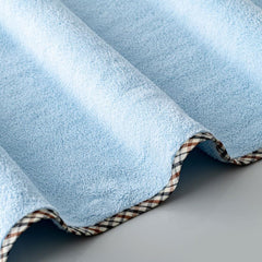 Spread Spain Microfiber Bath Towel 360 Gsm | Bath Towel For Men & Women Extra Soft Plush & High Absorbent | Set of 2 (Light Blue)