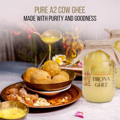 100% Natural Bilona Ghee By Prasukam | Delicious Healthy & Nutritious Danedar Cow Ghee Good For Glowing Skin | (1 Litr) 33.8 Ounce | Jar Pack