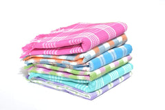 Khillayox Cotton Bath Towel 1000 Gsm - Set Of 4 (Multicolor)