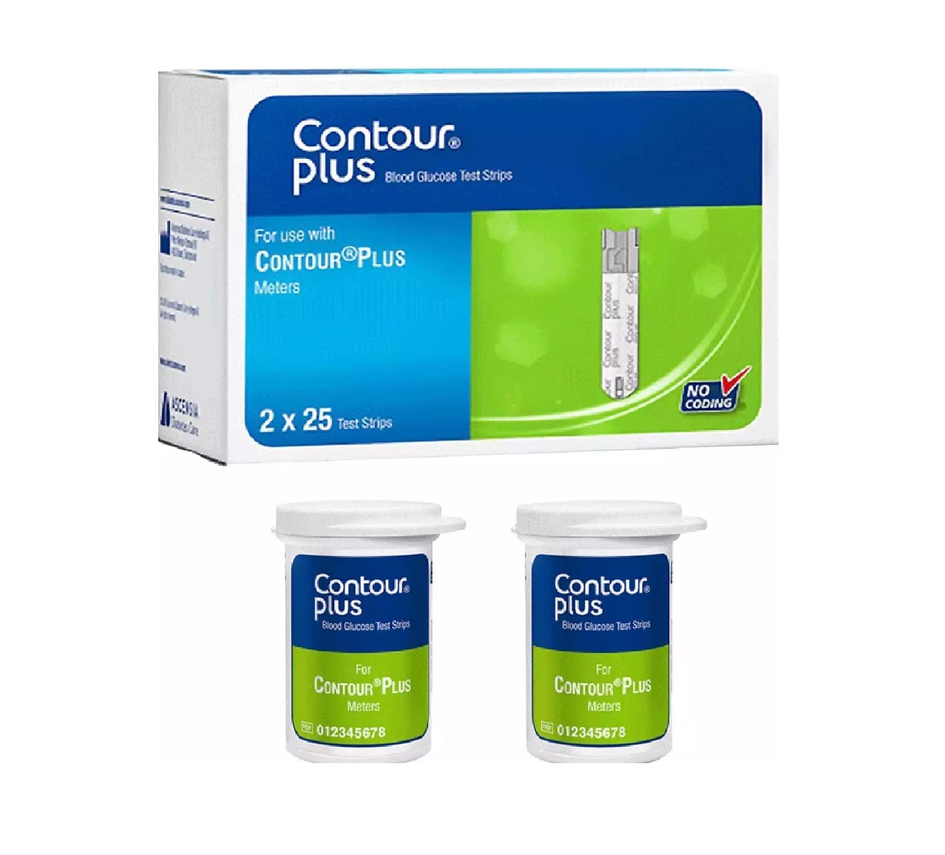 Contour Plus Blood Glucose Test Strip (Pack of 50) Contour Plus Blood Glucose Test Strip (Pack of 50)