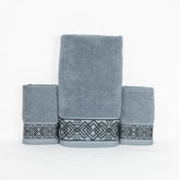 Rangoli 100% Cotton Fibre 2 Hand & 1 Bath Towel 1100 Gsm | Highly Durable & Absorbent Towel | Skin-Friendly & Quick Drying Luxury Towels (Grey) - Pack Of 3