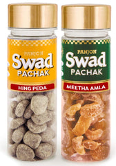 Panjon Swad Hing Peda & Meetha Amla Candy 470gm, (235gm *2) Pachak Mouth Freshener 2 Bottles