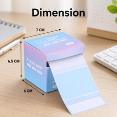 512 Pcs Pull-out Sticky Note Set With Dispenser, 8 Patterns Mini Sticky Notes Pad - Random Color