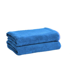 Black Gold The Finer Touch Premium Microfiber Bath Towels 1200 Gsm | Lightweight Ultra-Soft Fade Resistant (Blue) - 3 Pcs