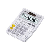 Casio Mj-12vcb-we 300 Steps Check & Correct Colourful Desktop Calculator (White) | Perfect Calculator For Home & Office