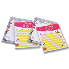 Daily To Do List Notepad, 50 Tear-Off Sheets, For Boys & Girls, (Yellow & Pink) Pack Of 4