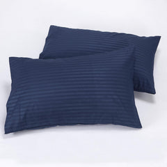 Plain Bedsheet For Double Bed King Size With 2 Pillow Covers - 90 X 100 Inches, Dark Blue | Ideal For Home, Hotels, Guest House, Durable For All Season
