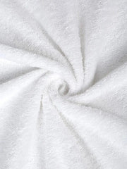 Teleport Pure 100% Cotton Bath Towel 500 Gsm | Absorbent Super Soft & Comfortable Quick-Drying Bath Towel (White)