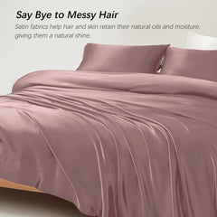 1 Double Bedsheet For Queen Size With 2 Pillow Covers - 90 X 100 Inches, Rose Gold | Perfect For Romantic Night, Excellent Gift For All Celebrations Bedsheet