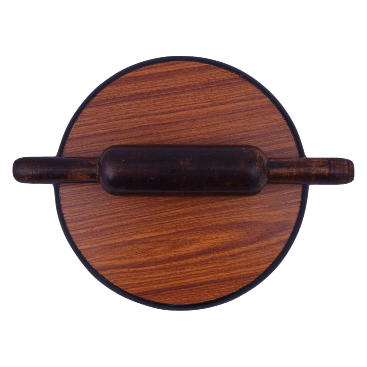 Brown Wooden Chakla With Wooden Rolling Pin Or Belan - 9 Inch | Roti Maker, Rolling Board Brown Wooden Chakla With Wooden Rolling Pin Or Belan - 9 Inch | Roti Maker, Rolling Board