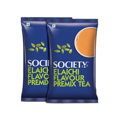 Society One Minute Tea Elaichi Flavor Instant Tea Premix - Pack Of 2 X 1 Kg Pouch, 35.2 Ounce Each | Made With Cardamom - Low Caffeine Chai Patti | Homemade Recipe Flavored Instant Tea