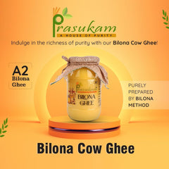 100% Natural Bilona Ghee By Prasukam | Delicious Healthy & Nutritious Danedar Cow Ghee Good For Glowing Skin | (1 Litr) 33.8 Ounce | Jar Pack