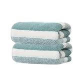 Black Gold The Finer Touch Microfiber Hand Towel 500 Gsm | Soft & Quick Dry, Super Absorbent, Lightweight Towel (Green & White) - Pack 0f 2