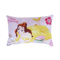 Kid's Soft Pillow For Sleeping, Disney Princess Pillow, Pink - 12 X18 Inch | Back & Front Printed Pillow | Suitable For All Sleepers, Multipurpose & Comfortable, Breathable - Pack Of 6