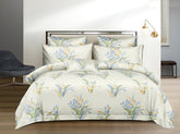 1 King Size Elastic Fitted Bedsheet With 2 Pillow Cover & Comforter - 72 X 78 Inches, Cream | Ideal For Hotel, Guest House, Home Bedsheet