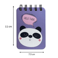 Spiral Pocket Notebook, Cute Mini Notepad, Handy Notebook For School (Hello There) Pack Of 1