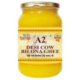 100% Natural A2 Desi Cow Bilona Ghee By Navin Organic | Rich In Nutrients & Delicious Healthy Desi Cow Ghee Good For Overall Health | (1 Litr) 33.8 Ounce | Jar Pack