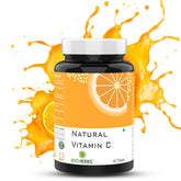 Richerbs Natural Vitamin C Double Strength Formula | Natural Sourced Vitamin C With Zinc | Immunity, Antioxidant & Skincare For Men And Women | 60 Tablets , 100gm 0.2lbs