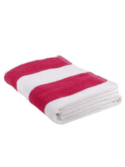 Prexa 100% Cotton Bath Towel 450 Gsm | Soft Bath Towel For Men & Women Ultra Absorbent Cotton Towel (Pink line)