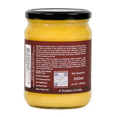Natural Pure Barsana Magic Bilona Cow Ghee By Sanjeevani Organics | Rich In Nutrients & Protein Fiber Healthy Cow Ghee Good For Weight Management | (500ml) 16.9 Ounce | Jar Pack