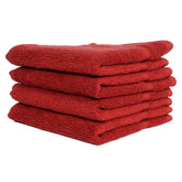 Vc Soft Cotton Hand Towels 600 Gsm (Burgundy Red) - Set Of 4