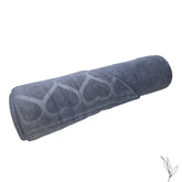 Nive Home Linens Microfiber Bath Towel 400 Gsm | Self Design, Ultra Soft, Super Absorbent, Quick Dry (Gray)
