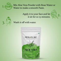 Minature Aloevera Powder (Aloe Barbadenis) Nature Aloe Vera Powder Free From Chemical, For Skin Health & Hair 22gm 0.5lbs