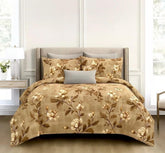 Queen Size Printed Double Bedsheet With 2 Pillow Covers For Home | 90 X 100 Inches, Brown - Beautiful Bedsheet Set | Perfect For Gifting Wedding, Anniversary