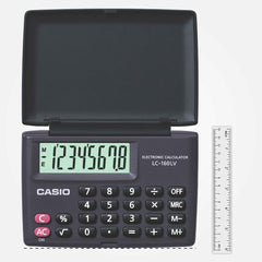 Casio Lc-160lv-bk Portable Calculator With Flap Cover | 8 Digit Display, Dedicated Off Key | 3 Years Warranty Manufacturer