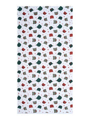 Mafatlal Coo Coo 100% Cotton Kids Bath Towel 250 Gsm | Soft, Lightweight & Quick-Dry Fun Cartoon Print Towel (Green) - 1 Pcs