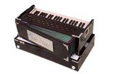 Musical Instrument Folding Harmonium With Full Wooden Top Cover - 42 Keys, 9 Stopper, Two Reeds (Bass + Male), 3 1/2 Octaves, Instant Response Keyboard - No Lag Time