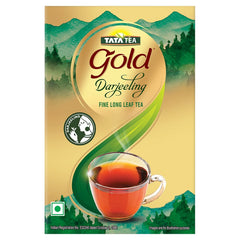 Tata Tea Gold Darjeeling Fine Long Leaf Tea - 75gm, 2.6 Ounce | Rich & Aromatic Chai Black Tea - Distinct Sweet Flavour | Medium Caffeine Chai Patti