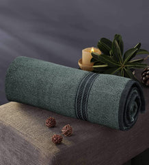 Lukzer Soft 100% Cotton Light Weight Super Absorbant Bath Towel 600 Gsm (Steel Grey)