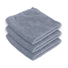 Kuber Industries Face Towel 450 Gsm | Antibacterial Microfiber Hand Towel (Gray) - 3 Pcs