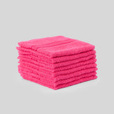 Kopa By Bianca 100% Cotton Soft Terry Face Towel 400 Gsm (Pink) -Pack Of 8