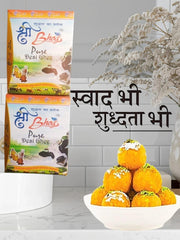 Premium Desi Ghee By Shree Bhog | Great Source Of Essential Nutrients Desi Ghee Perfect For Baking | 1 Litre (500ml * 2) 33.8 Ounce | Box Pack