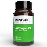 Healthkart Hk Vitals Ashwagandha Extract 500mg, Improves Muscles Strength, Energy & Immunity Booster | 60 Capsules 100gm 0.2lbs