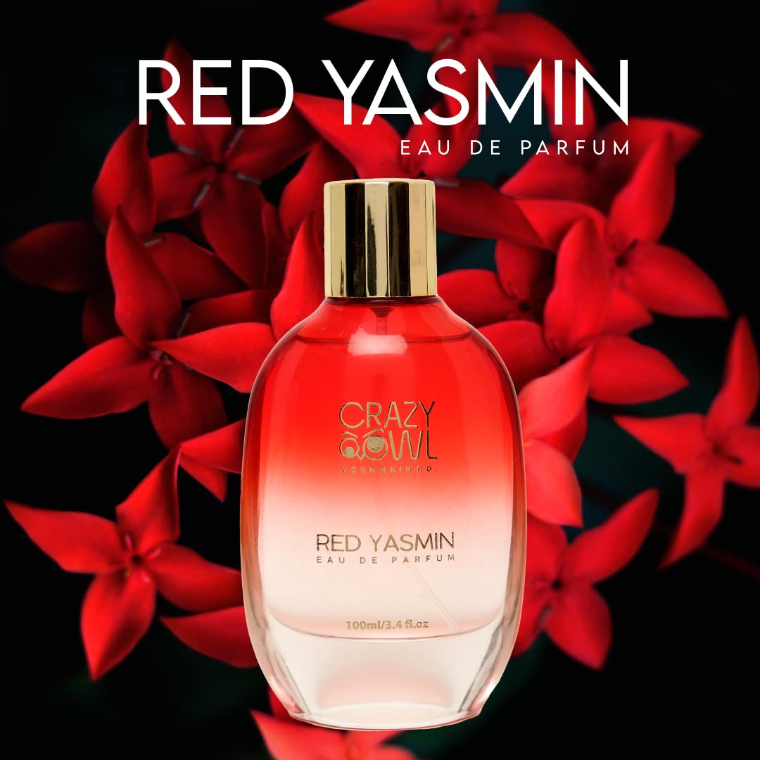 Crazy Owl Red Yasmin Eau De Parfum 100ml 3.4 Fl.oz. Premium Long Lasting Luxury Unisex Perfume Crazy Owl Red Yasmin Eau De Parfum 100ml 3.4 Fl.oz. Premium Long Lasting Luxury Unisex Perfume