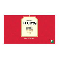 Flurys Classic Assam Tea - 100 Staple Free Tea Bags | Rich With Antioxidants - Medium Caffeine Leaf Tea