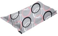 Printed Single Bedsheet Size With 1 Pillow Cover - 60 X 90 Inches, Grey & Black | Cotton Wrinkle Free Soft, Breathable | Durable & Long-Lasting