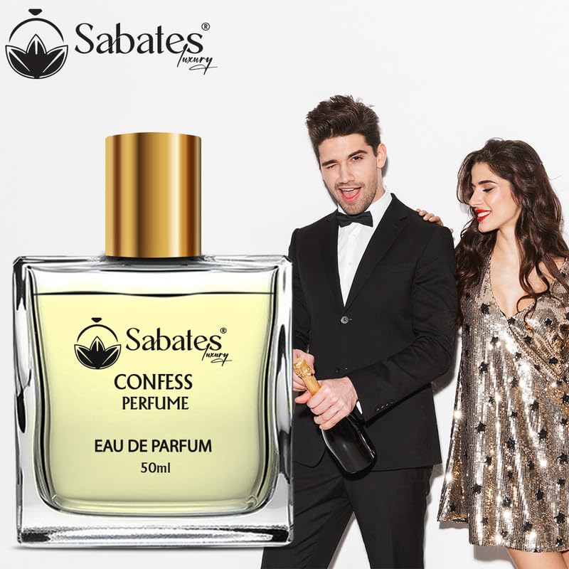 Sabates Confess Eau De Parfum 50ml 1.6 Fl.oz. |  Luxury Perfume For Men & Women Sabates Confess Eau De Parfum 50ml 1.6 Fl.oz. |  Luxury Perfume For Men & Women