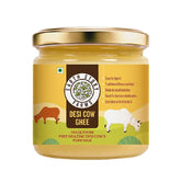 100% Pure Desi Cow Ghee By Earth Story Farms | Naturally Desi Cow Bilona Method Desi Ghee Good For Chapati & Sabji | (250ml) 8.4 Ounce | Jar Pack