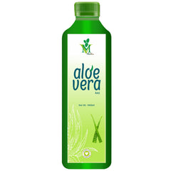 Mint Veda Natural Concentrated Aloe Vera Juice With Pulp | Health Ayurvedic Aloe Juice For Glowing Skin, Healthy Hair And Better Digestion | 1000ml 2.2lbs