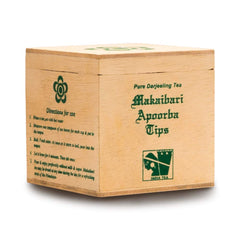 Makaibari Apoorba Tips Organic Darjeeling Tippy Whole Leaf Black Tea Chestlet - 100gm, 3.5 Ounce | USDA Organic Certified Tea - 100% Authentic & Premium Darjeeling Single Estate Loose Leaf Tea