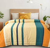 1 Single Bedsheet With 1 Pillow Cover & Comforter - 60 X 90 Inches, Multicolor | All Weather Comfort & Bedroom - Softness & Natural Breathability