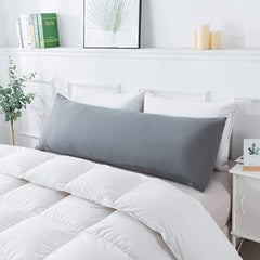Full Body Support Hugging Pregnancy Pillow, Body Cuddle Sleeping Pillow, Grey | Relaxing Side Sleepers, Soft Long Bed Pillow With Premium Velvet Removable Cover | Multipurpose Hugging Pillow