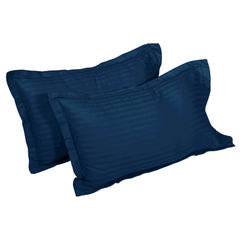 Perfect Double Bedsheets For Queen Size With Two Pillow Cover - 88 X 98 Inches, Navy Blue | Soft & Breathable, For Bedroom & Gifting