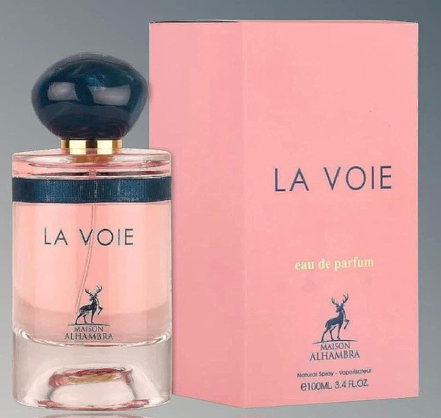 LA VOIE BY MAISON ALHAMBRA EAU DE PARFUM FOR WOMEN 100ML 3.4 FL.OZ. LA VOIE BY MAISON ALHAMBRA EAU DE PARFUM FOR WOMEN 100ML 3.4 FL.OZ.